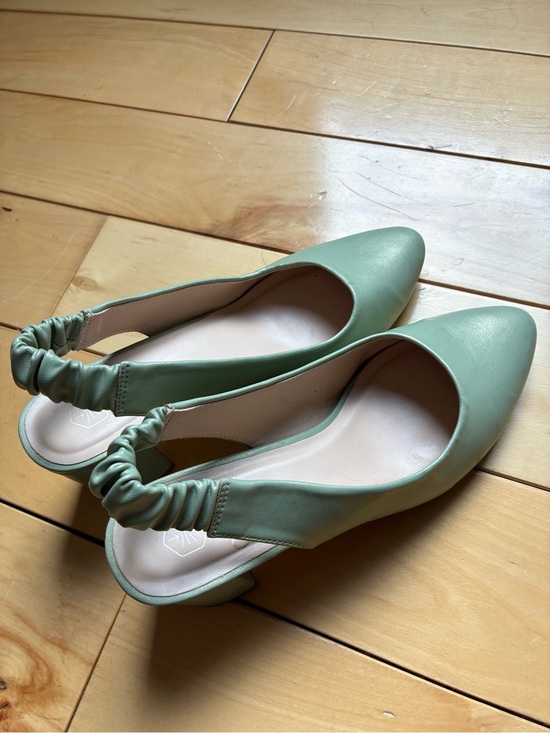 Shoes - Sage Green Slingback heels